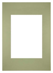 Passe Partout 20x28cm Karton Mintgroen Rand Recht Voorzijde | Yourdecoration.nl