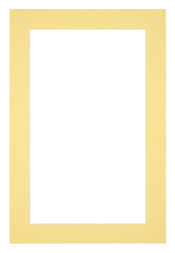 Passe Partout 20x30cm Karton Geel Rand 4cm Recht Voorzijde | Yourdecoration.nl