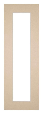 Passe Partout 20x60cm Karton Beige Rand 5cm Recht Voorzijde | Yourdecoration.nl
