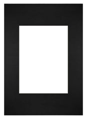 Passe Partout 21x29 7cm Karton Zwart Rand Recht Voorzijde | Yourdecoration.nl