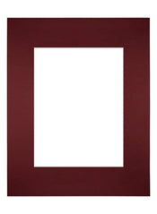 Passe Partout 24x30cm Karton Wijnrood Rand Recht Voorzijde | Yourdecoration.nl