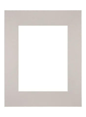 Passe Partout 28x35cm Karton Grijs Graniet Rand Recht Voorzijde | Yourdecoration.nl