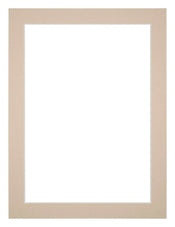 Passe Partout 75x100cm Karton Beige Rand 3cm Recht Voorzijde | Yourdecoration.nl