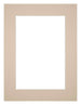 Passe Partout 45x60cm Karton Beige Rand 5cm Recht Voorzijde | Yourdecoration.nl