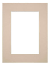 Passe Partout 45x60cm Karton Beige Rand 6cm Recht Voorzijde | Yourdecoration.nl