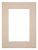 Passe Partout 45x60cm Karton Beige Rand 6cm Recht Voorzijde | Yourdecoration.nl