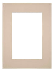 Passe Partout 45x60cm Karton Beige Rand 6cm Recht Voorzijde | Yourdecoration.nl