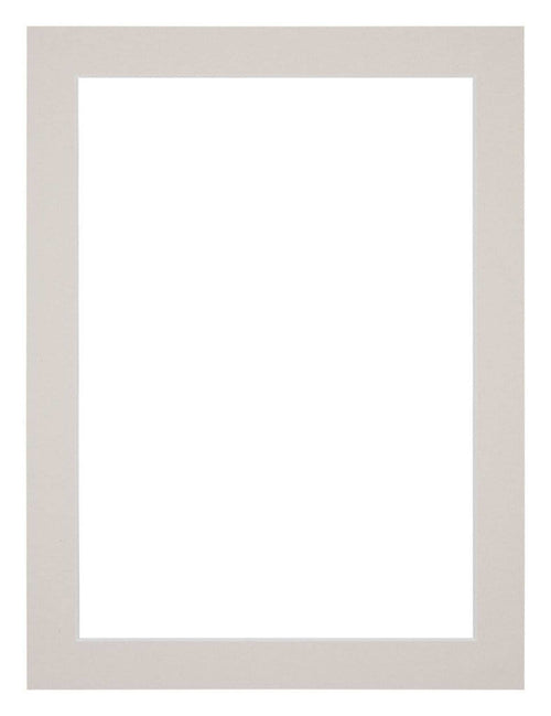 Passe Partout 75x100cm Karton Grijs Graniet Rand 3cm Recht Voorzijde | Yourdecoration.nl