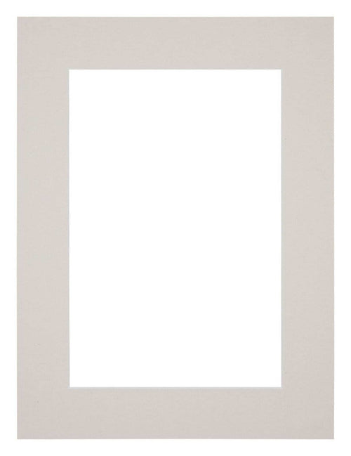 Passe Partout 45x60cm Karton Grijs Graniet Rand 5cm Recht Voorzijde | Yourdecoration.nl