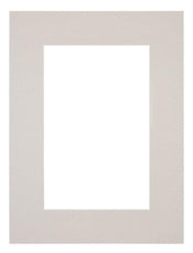 Passe Partout 45x60cm Karton Grijs Graniet Rand 6cm Recht Voorzijde | Yourdecoration.nl