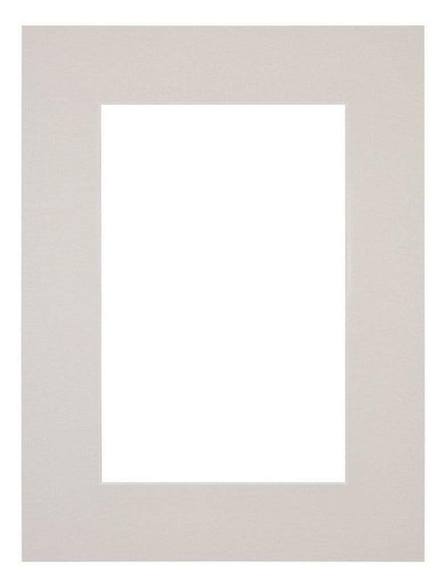 Passe Partout 45x60cm Karton Grijs Graniet Rand 6cm Recht Voorzijde | Yourdecoration.nl