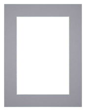 Passe Partout 75x100cm Karton Grijs Rand 5cm Recht Voorzijde | Yourdecoration.nl