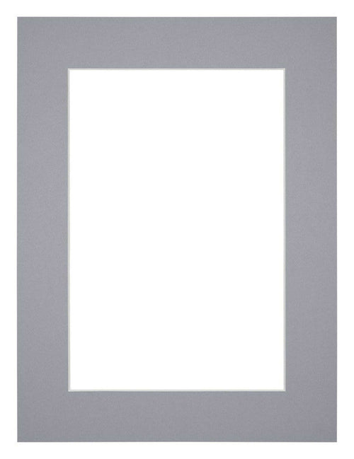 Passe Partout 75x100cm Karton Grijs Rand 5cm Recht Voorzijde | Yourdecoration.nl