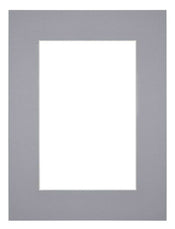 Passe Partout 45x60cm Karton Grijs Rand 6cm Recht Voorzijde | Yourdecoration.nl