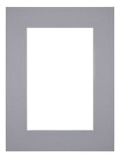 Passe Partout 45x60cm Karton Grijs Rand 6cm Recht Voorzijde | Yourdecoration.nl