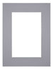 Passe Partout 45x60cm Karton Grijs Rand 6cm Recht Voorzijde | Yourdecoration.nl