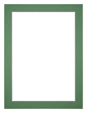 Passe Partout 45x60cm Karton Groen Bos Rand 3cm Recht Voorzijde | Yourdecoration.nl