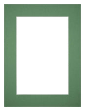 Passe Partout 75x100cm Karton Groen Bos Rand 5cm Recht Voorzijde | Yourdecoration.nl