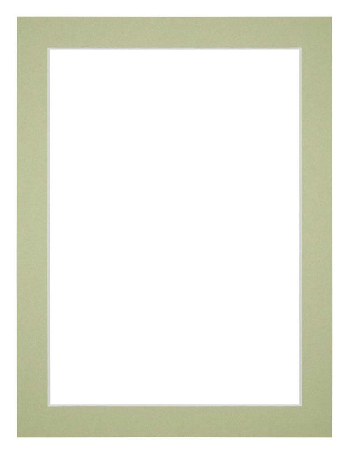 Passe Partout 45x60cm Karton Mintgroen Rand 3cm Recht Voorzijde | Yourdecoration.nl