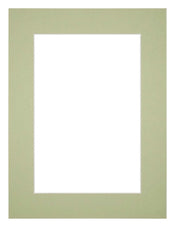 Passe Partout 45x60cm Karton Mintgroen Rand 5cm Recht Voorzijde | Yourdecoration.nl