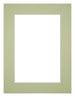 Passe Partout 45x60cm Karton Mintgroen Rand 5cm Recht Voorzijde | Yourdecoration.nl