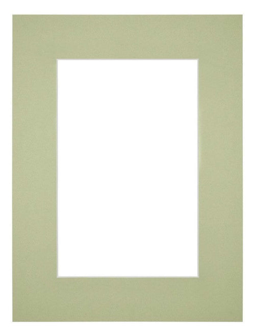 Passe Partout 45x60cm Karton Mintgroen Rand 6cm Recht Voorzijde | Yourdecoration.nl