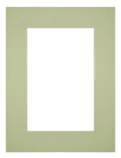 Passe Partout 45x60cm Karton Mintgroen Rand 6cm Recht Voorzijde | Yourdecoration.nl