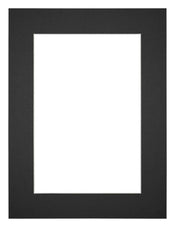 Passe Partout 45x60cm Karton Zwart Rand 5cm Recht Voorzijde | Yourdecoration.nl