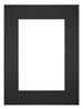 Passe Partout 45x60cm Karton Zwart Rand 6cm Recht Voorzijde | Yourdecoration.nl