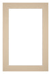 Passe Partout 62x93cm Karton Beige Rand 4cm Recht Voorzijde | Yourdecoration.nl