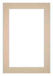 Passe Partout 20x30cm Karton Beige Rand 4cm Recht Voorzijde | Yourdecoration.nl