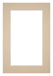 Passe Partout 60x90cm Karton Beige Rand 5cm Recht Voorzijde | Yourdecoration.nl