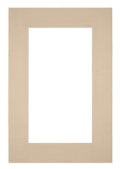 Passe Partout 62x93cm Karton Beige Rand 6cm Recht Voorzijde | Yourdecoration.nl