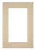 Passe Partout 62x93cm Karton Beige Rand 6cm Recht Voorzijde | Yourdecoration.nl