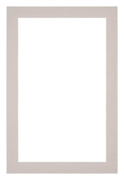 Passe Partout 60x90cm Karton Grijs Graniet Rand 3cm Recht Voorzijde | Yourdecoration.nl