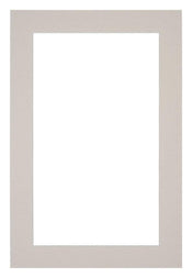 Passe Partout 20x30cm Karton Grijs Graniet Rand 4cm Recht Voorzijde | Yourdecoration.nl