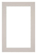 Passe Partout 62x93cm Karton Grijs Graniet Rand 4cm Recht Voorzijde | Yourdecoration.nl