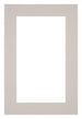 Passe Partout 62x93cm Karton Grijs Graniet Rand 5cm Recht Voorzijde | Yourdecoration.nl