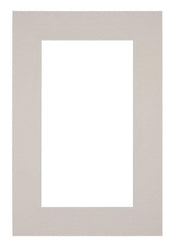 Passe Partout 62x93cm Karton Grijs Graniet Rand 6cm Recht Voorzijde | Yourdecoration.nl