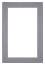 Passe Partout 62x93cm Karton Grijs Rand 4cm Recht Voorzijde | Yourdecoration.nl