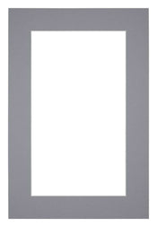 Passe Partout 60x90cm Karton Grijs Rand 5cm Recht Voorzijde | Yourdecoration.nl