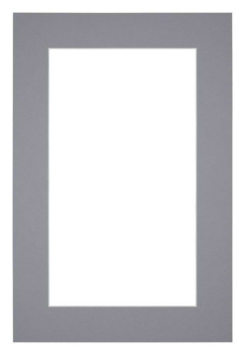 Passe Partout 60x90cm Karton Grijs Rand 5cm Recht Voorzijde | Yourdecoration.nl