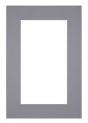 Passe Partout 62x93cm Karton Grijs Rand 6cm Recht Voorzijde | Yourdecoration.nl