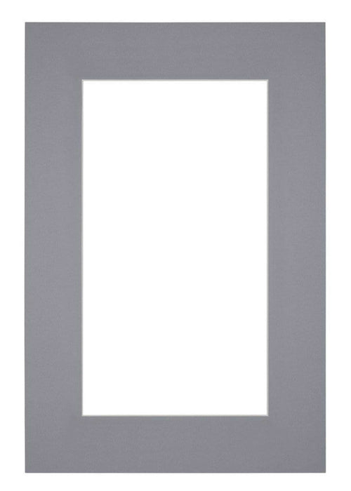 Passe Partout 62x93cm Karton Grijs Rand 6cm Recht Voorzijde | Yourdecoration.nl