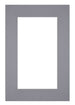 Passe Partout 62x93cm Karton Grijs Rand 6cm Recht Voorzijde | Yourdecoration.nl