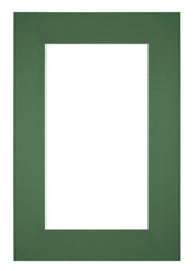 Passe Partout 61x91 5cm Karton Groen Bos Rand 6cm Recht Voorzijde | Yourdecoration.nl