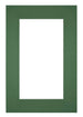 Passe Partout 62x93cm Karton Groen Bos Rand 6cm Recht Voorzijde | Yourdecoration.nl