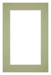 Passe Partout 40x60cm Karton Mintgroen Rand 5cm Recht Voorzijde | Yourdecoration.nl