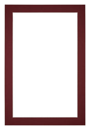 Passe Partout 61x91 5cm Karton Wijnrood Rand 3cm Recht Voorzijde | Yourdecoration.nl