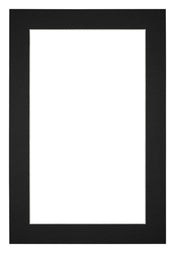 Passe Partout 20x30cm Karton Zwart Rand 4cm Recht Voorzijde | Yourdecoration.nl